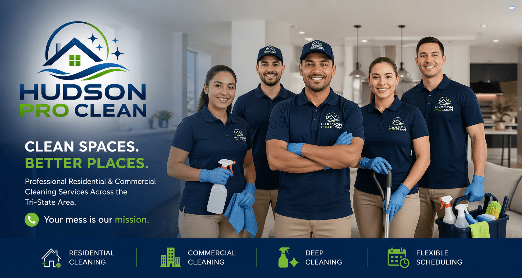 Hudson Pro Clean, a family-owned residential and commercial cleaning company in the Hudson Valley