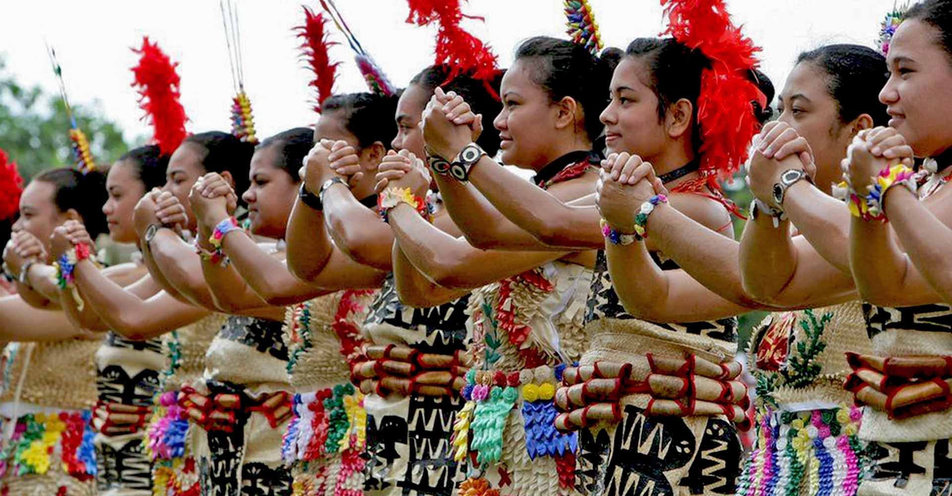 Tonga Dancing and Culture - Women in Traditional Tongan wear Tonga Dancing and Culture - Women in Traditional Tongan wear
