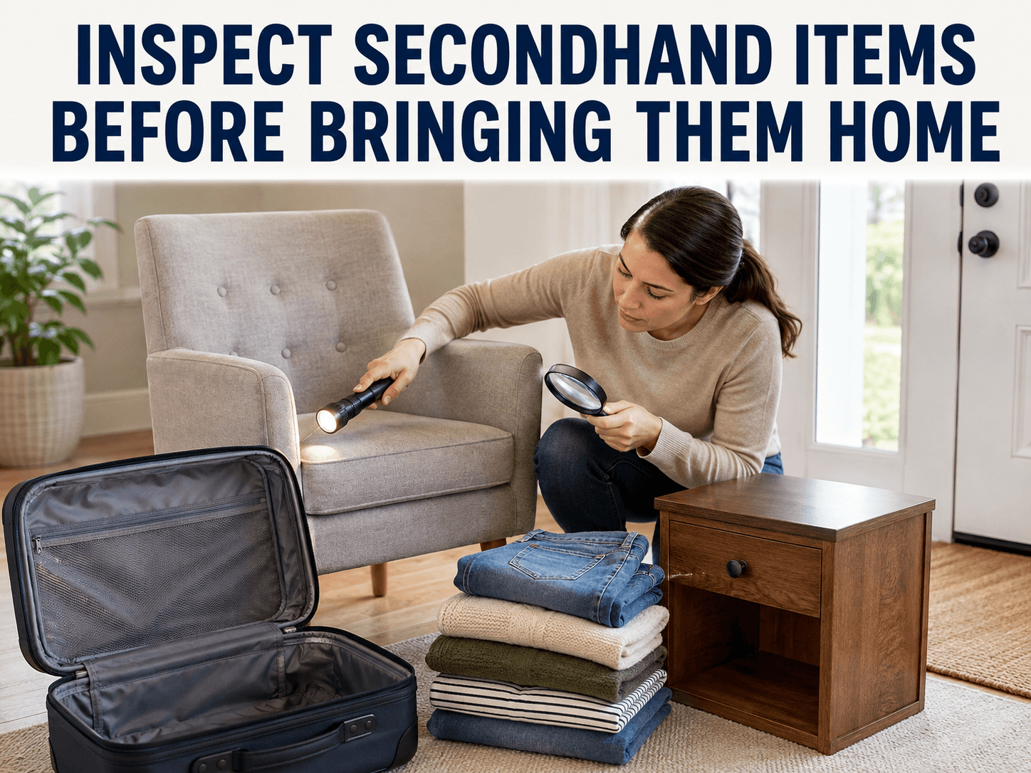 Inspect Secondhand Items Before Bringing Them Home Inspect Secondhand Items Before Bringing Them Home