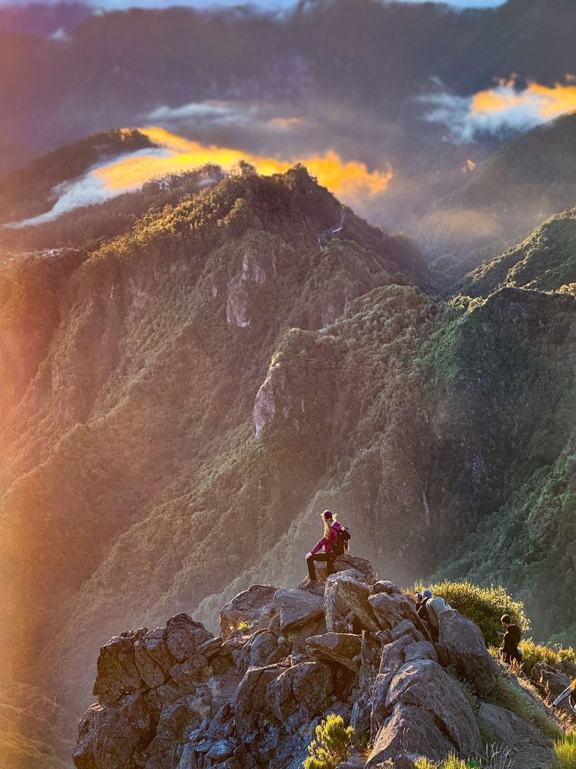 Sunrise above the clouds at Pico do Arieiro, Madeira — premium filming location scouted for international productions.
