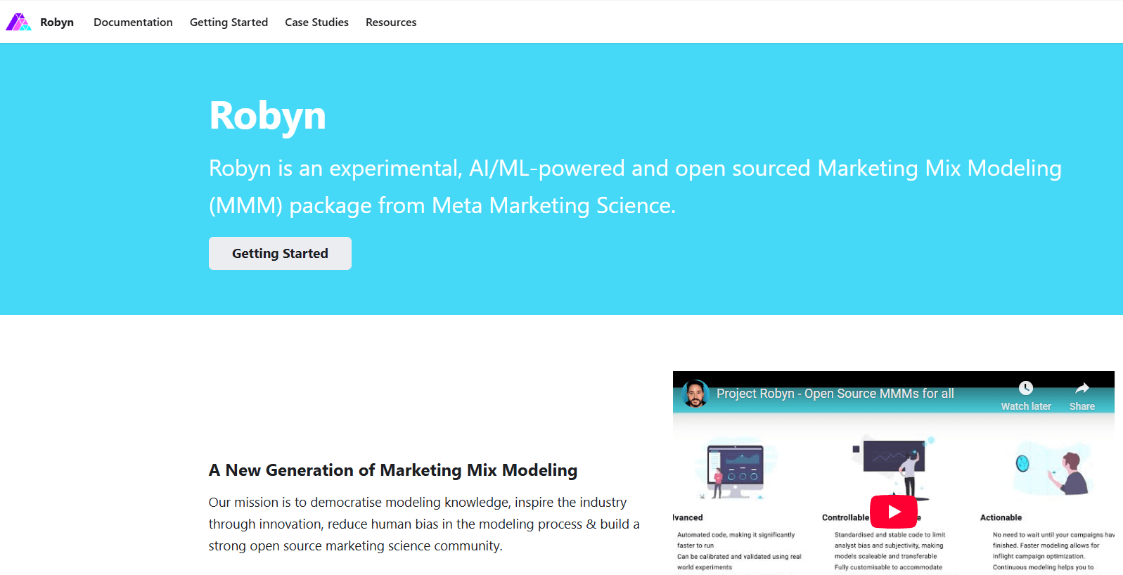 Meta Robyn, built in R, is an open-source solution for running automated Marketing Mix Modeling (MMM). Kudos to Meta and Gufeng Zhou’s team for their significant contribution and for sharing this innovative tool with marketers and data scientists worldwide Meta Robyn, built in R, is an open-source solution for running automated Marketing Mix Modeling (MMM). Kudos to Meta and Gufeng Zhou’s team for their significant contribution and for sharing this innovative tool with marketers and data scientists worldwide