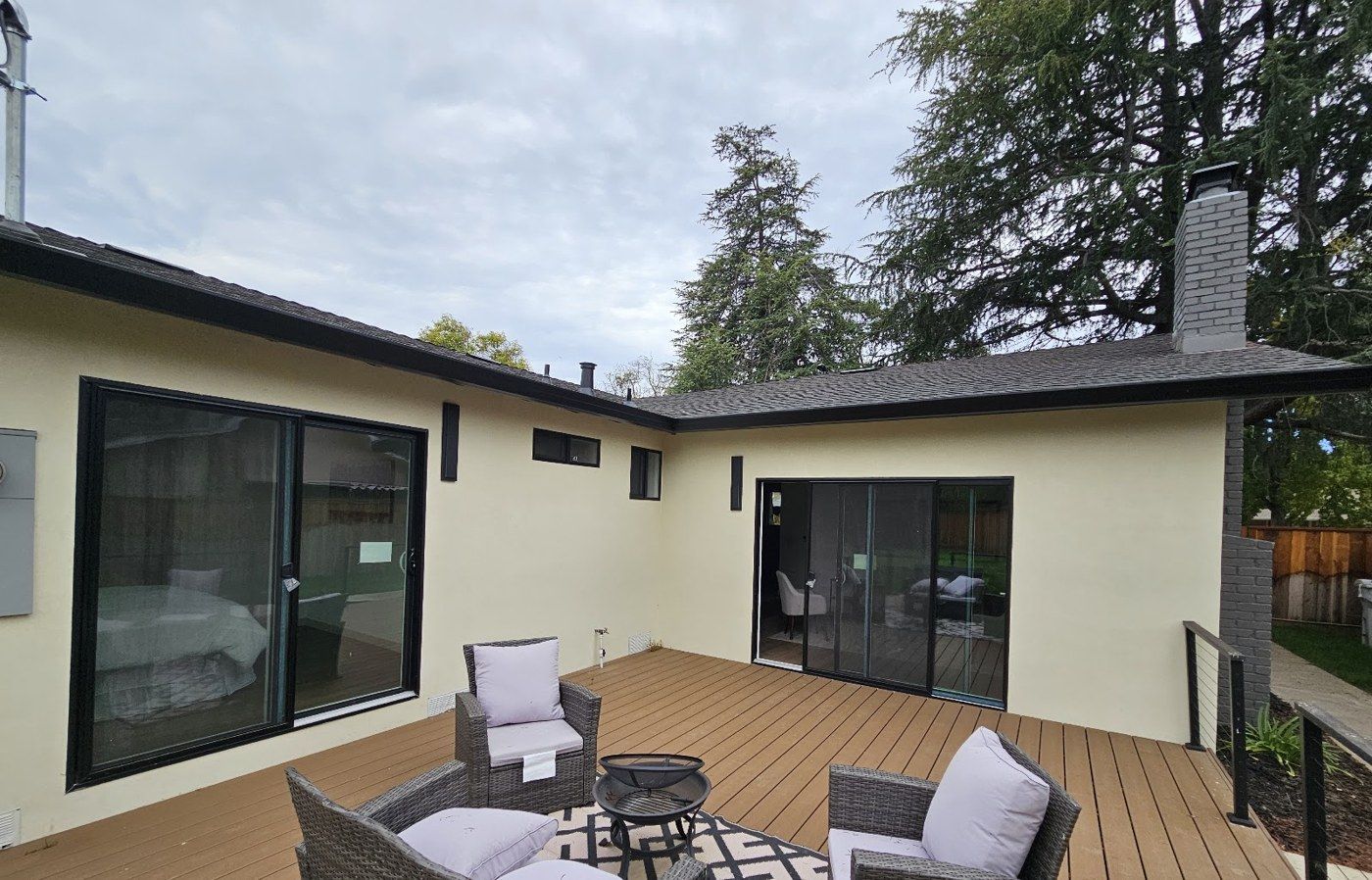 Fremont project, photo 23: Completed deck and outdoor space