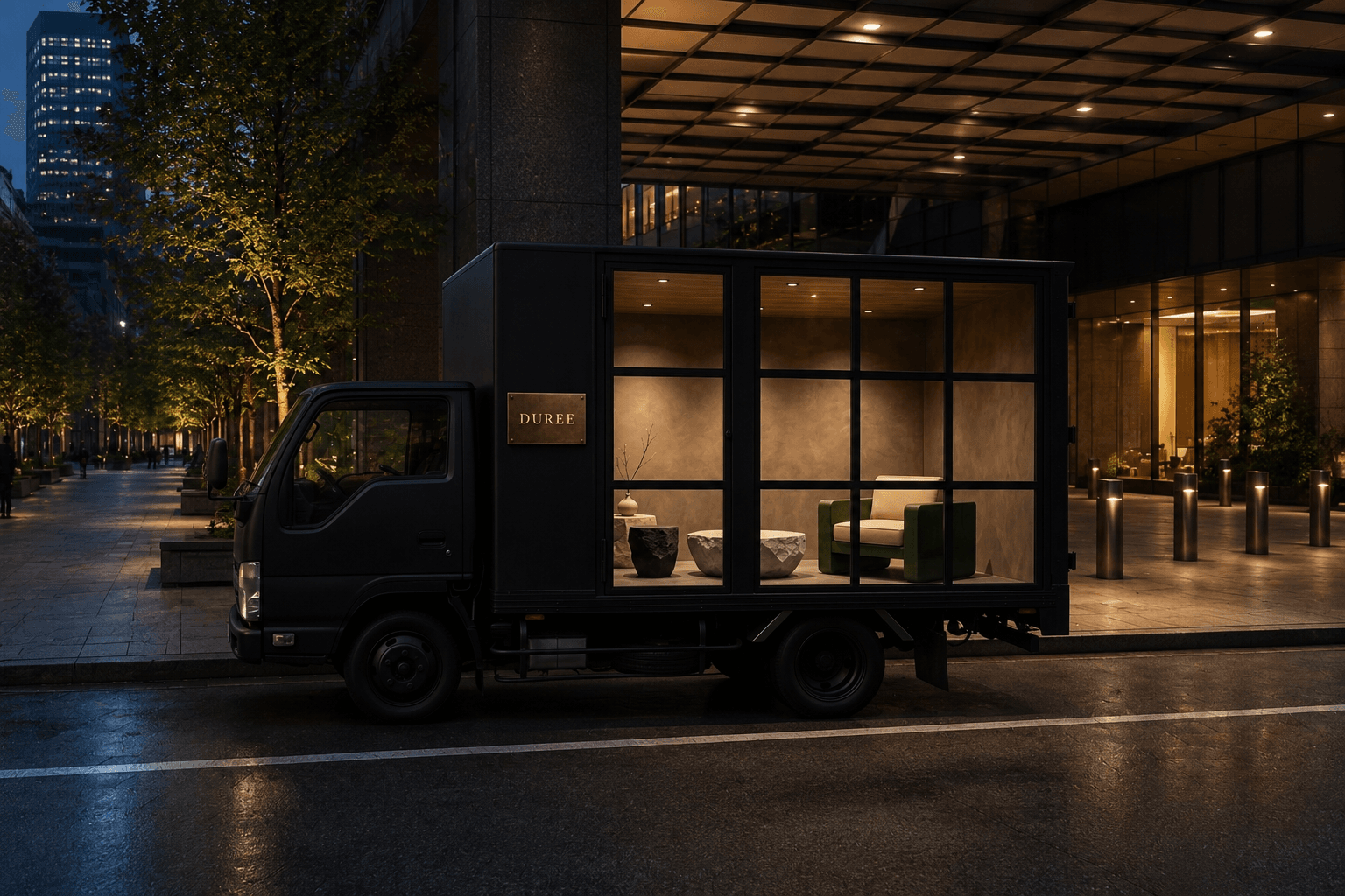 DUREE Mobil Pavilion 家具ブランドの移動ショールーム DUREE Mobil Pavilion 家具ブランドの移動ショールーム