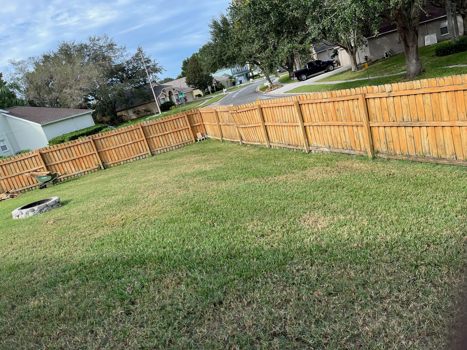 wood fence to enhance aesthetic