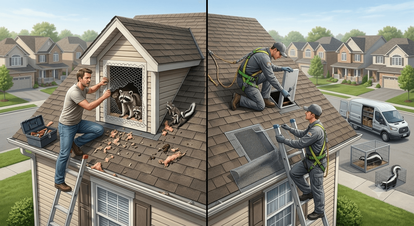 DIY Removal vs Professional Wildlife Removal DIY Removal vs Professional Wildlife Removal