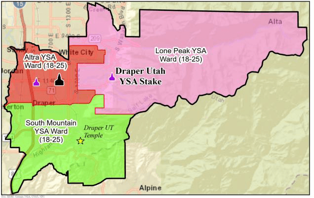 Draper YSA boundaries (18–25)