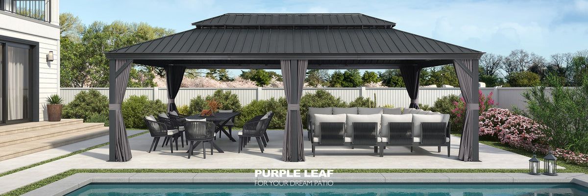 Assemble-123 Purple Leaf Gazebo Assembly Service's.