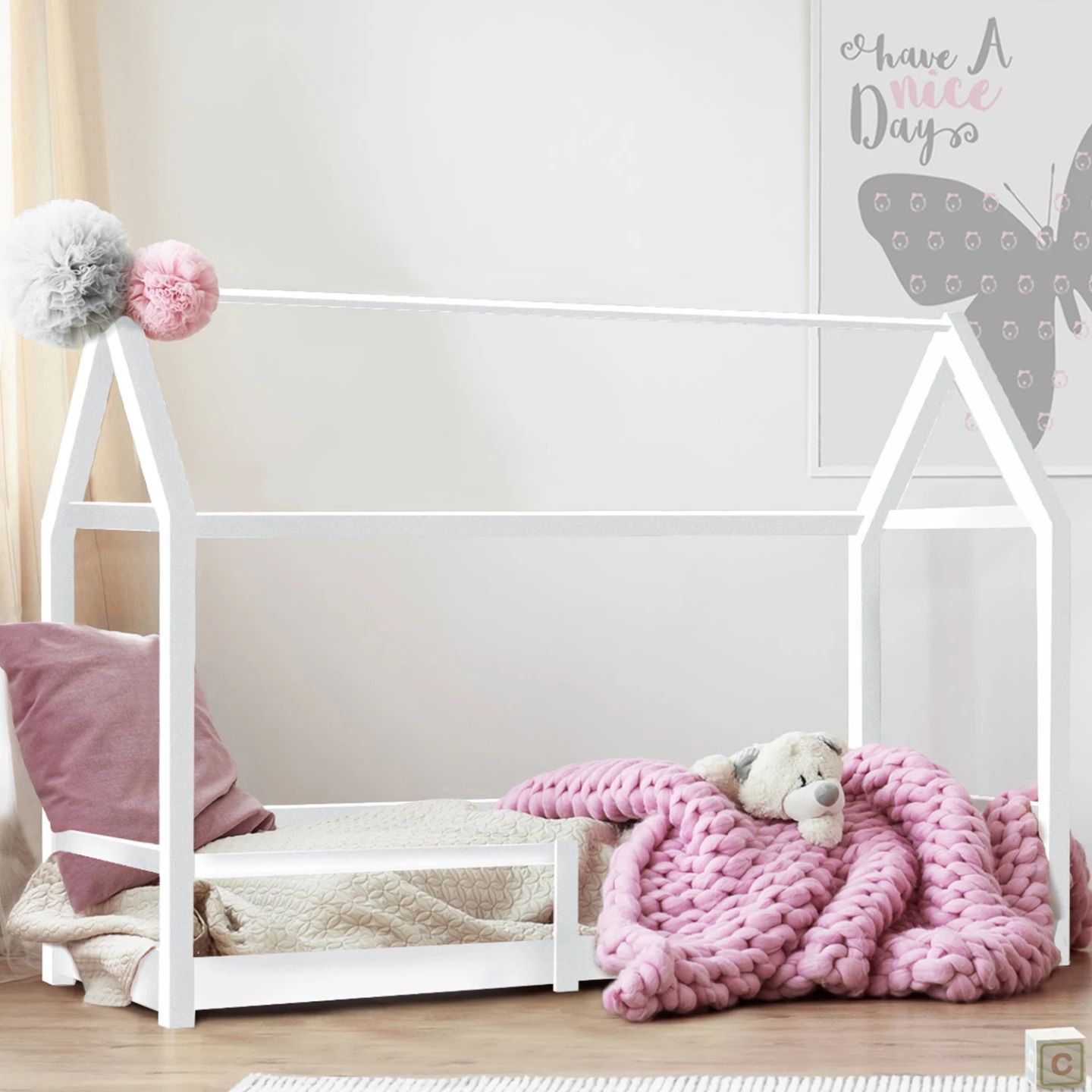 Lit Cabane NESSI 90x190 Lit Cabane NESSI 90x190