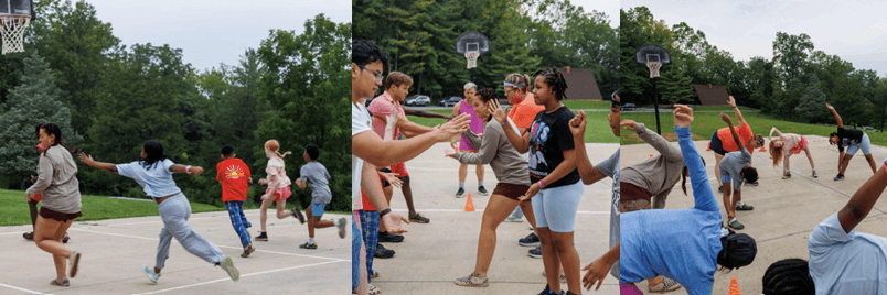 Portrait, smile and volunteer group selfie outdoors for climate change, charity cleaning and recycling. Earth day, community service and happy people laughing and taking photo with peace sign at park
