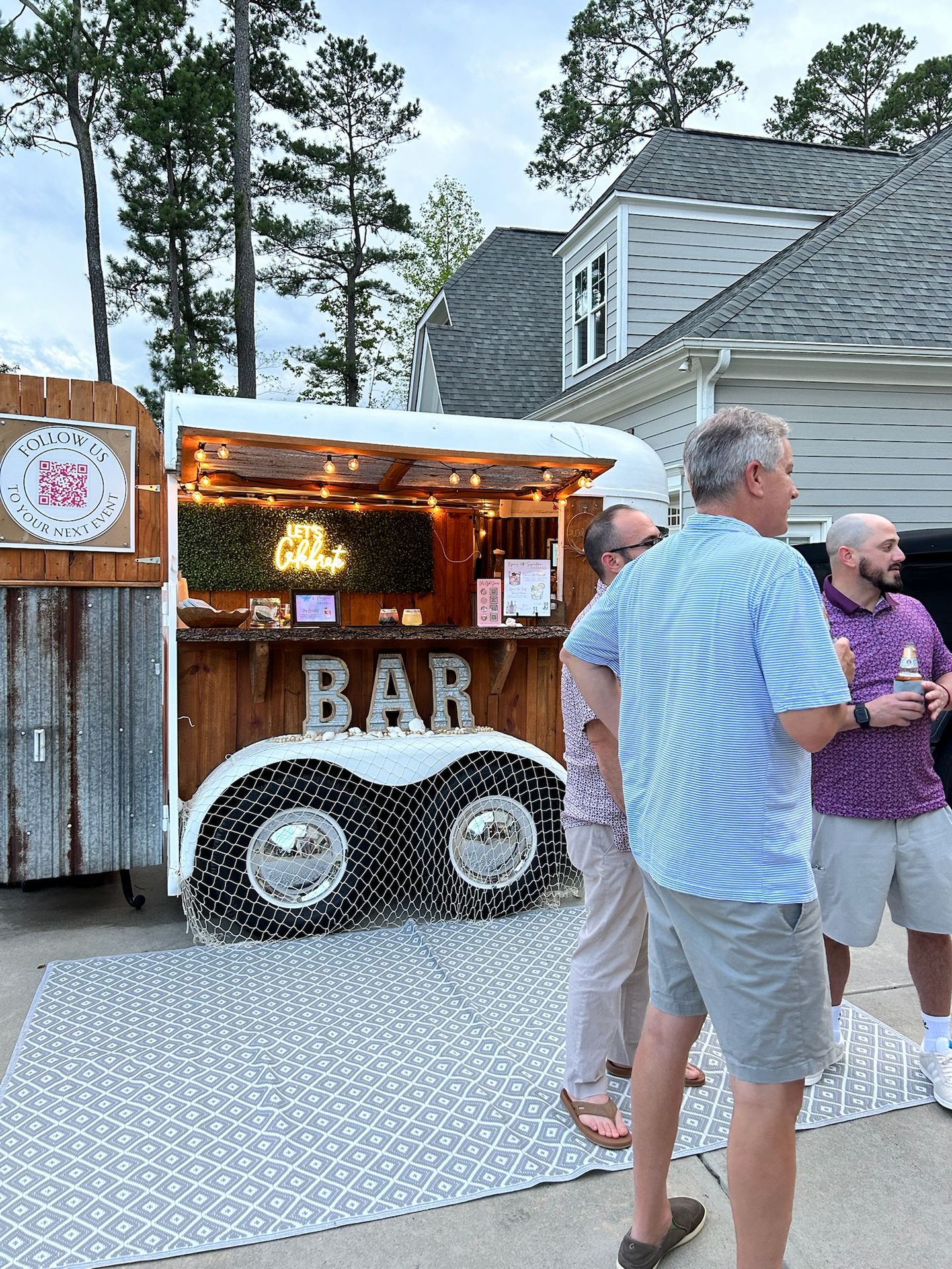 The Hitching Post craft cocktail bar at a birthday celebration, Raleigh NC