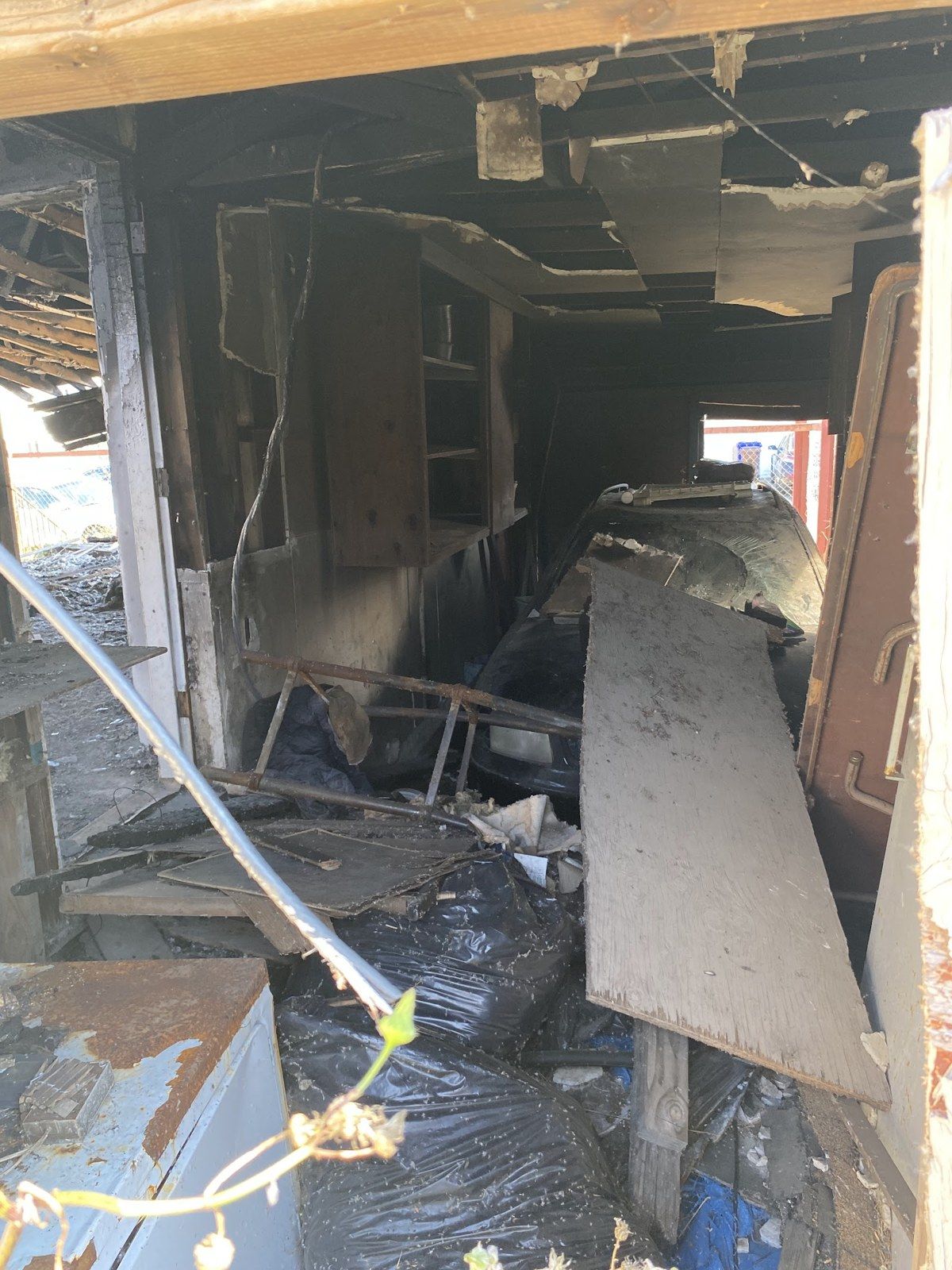 Richmond project, photo 04: Interior debris and deteriorated building condition