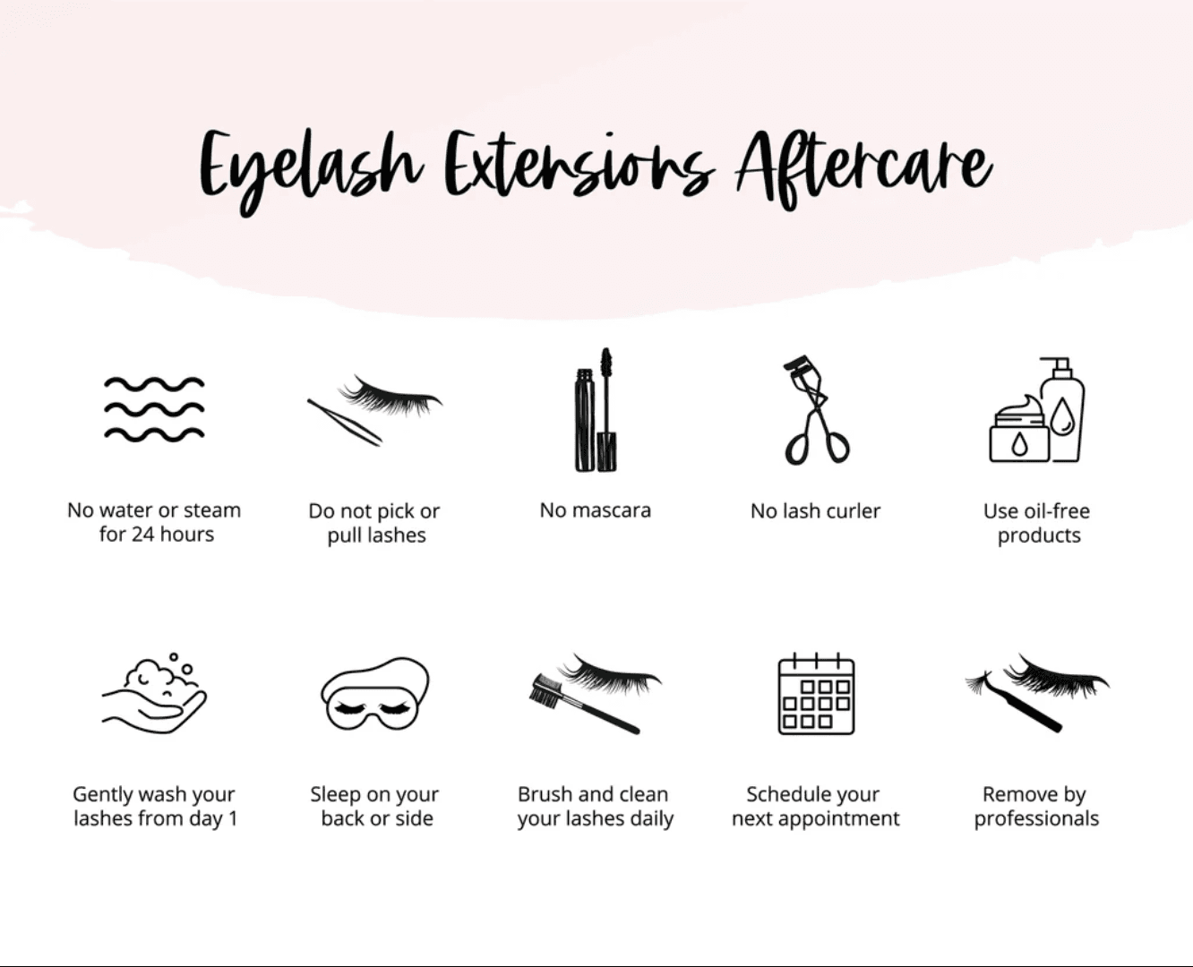 Eyelash extensions aftercare process demonstrating gentle cleansing to maintain lash health and retention Eyelash extensions aftercare process demonstrating gentle cleansing to maintain lash health and retention