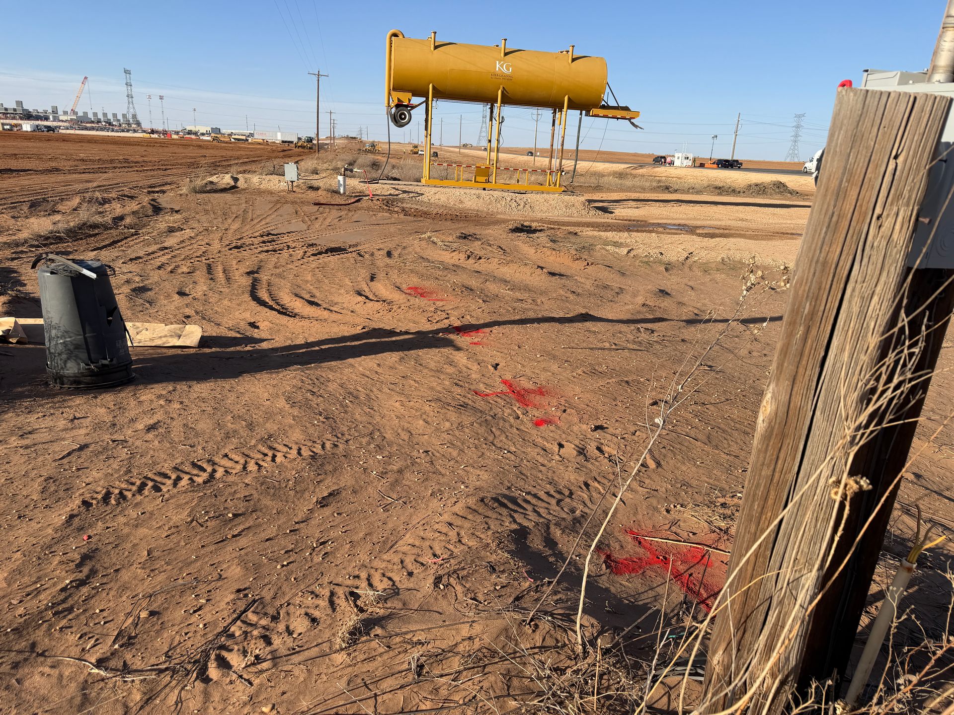 Utility locating and GPR scanning on a Dallas, Texas commercial construction project