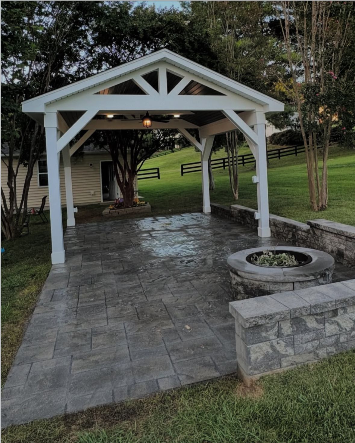 Residential patio by Essence Construction