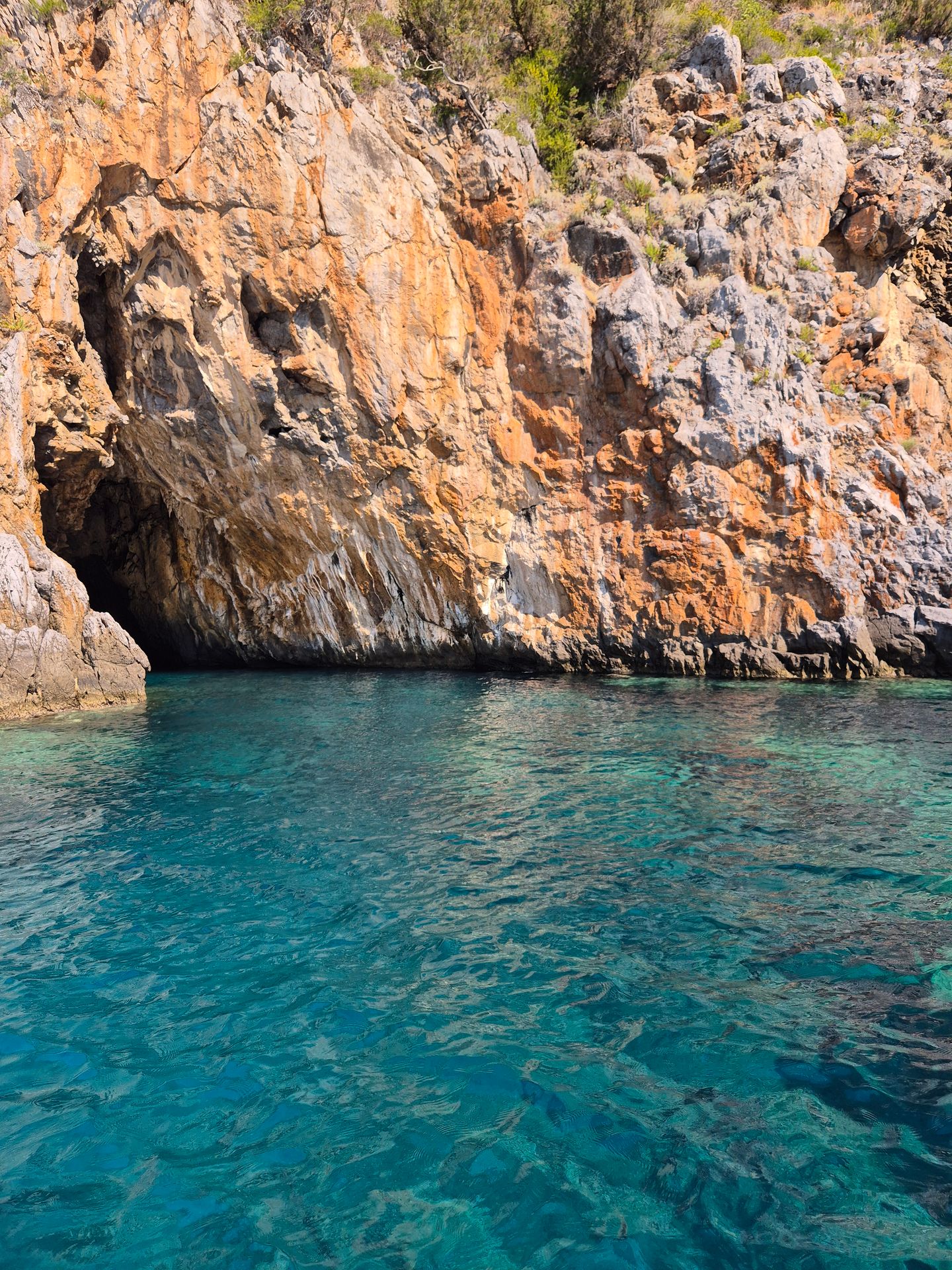 The marvelous Cala Bianca beach, near Marina di Camerota, Cilento, Campania, Italy.