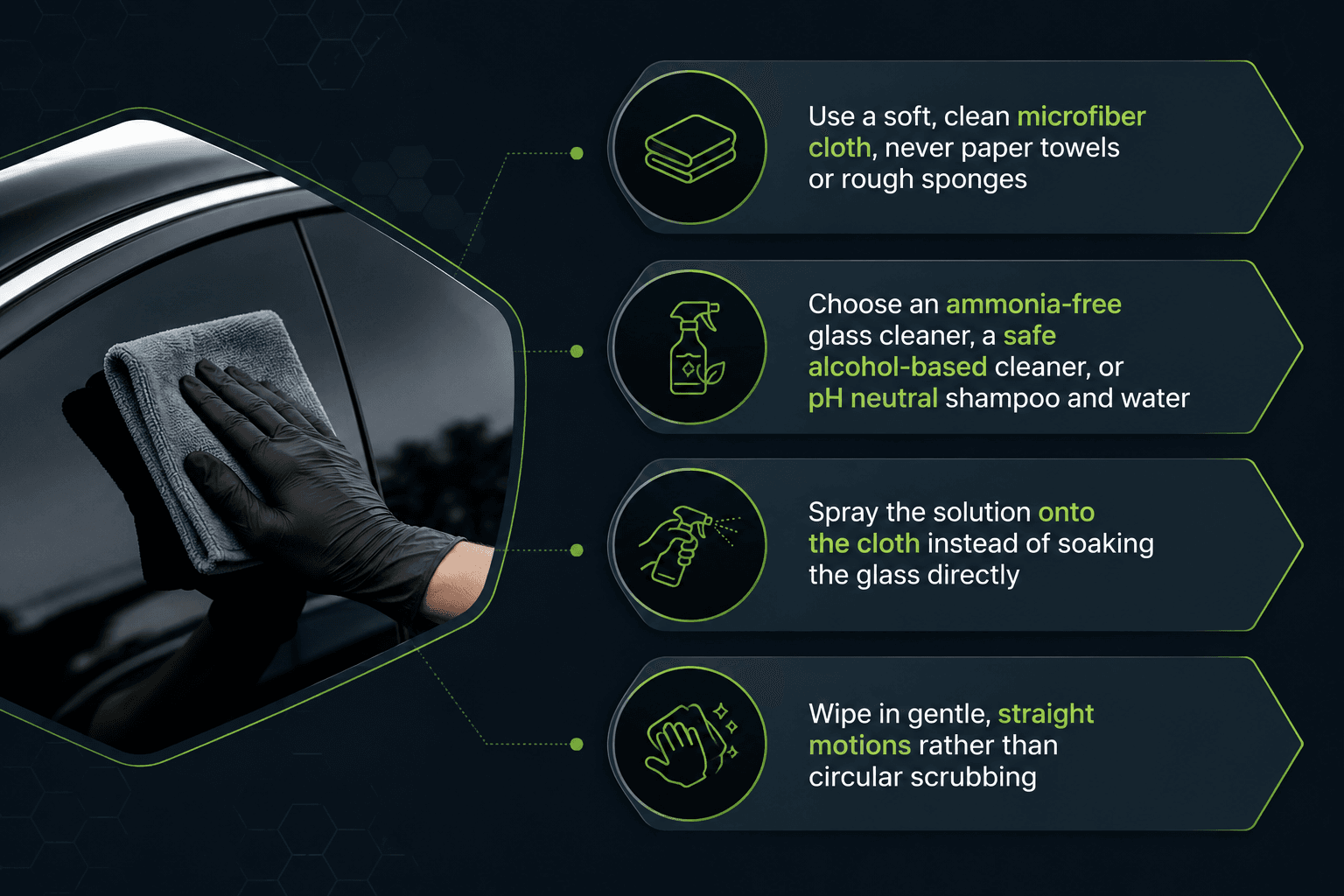  Clean Tinted Car Windows Safely