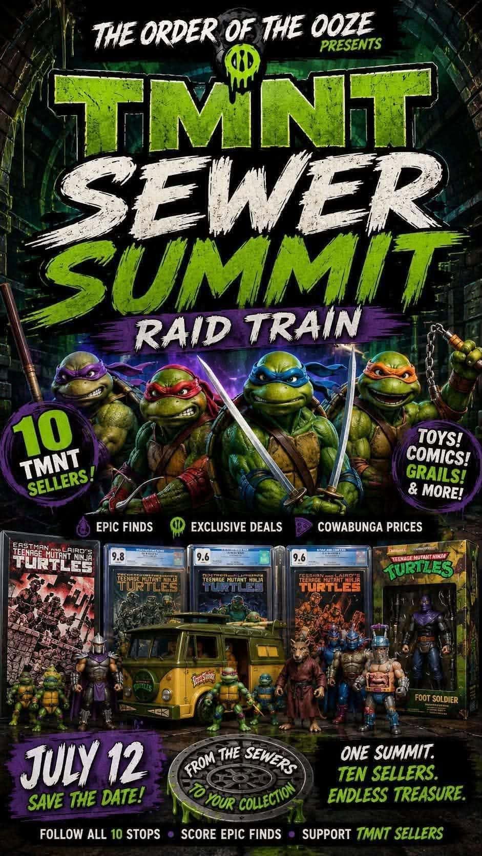 Sewer Summit TMNT Raid Train Today