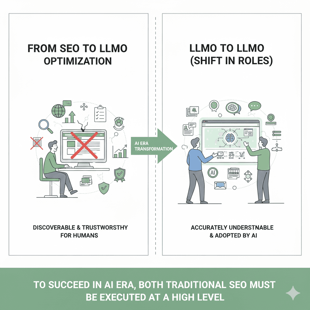 SEOからLLMOへ SEOからLLMOへ