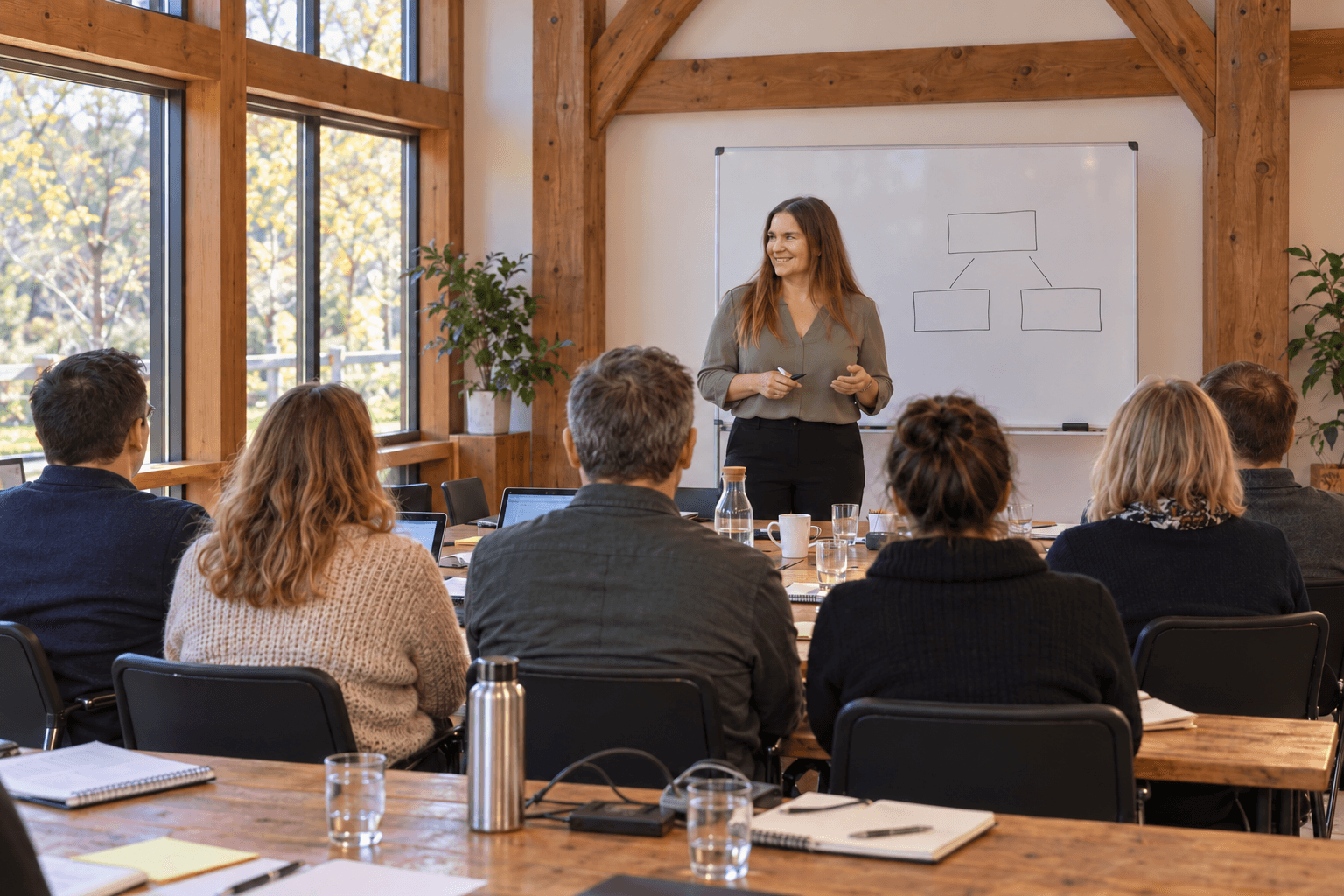 Andrea håller workshop