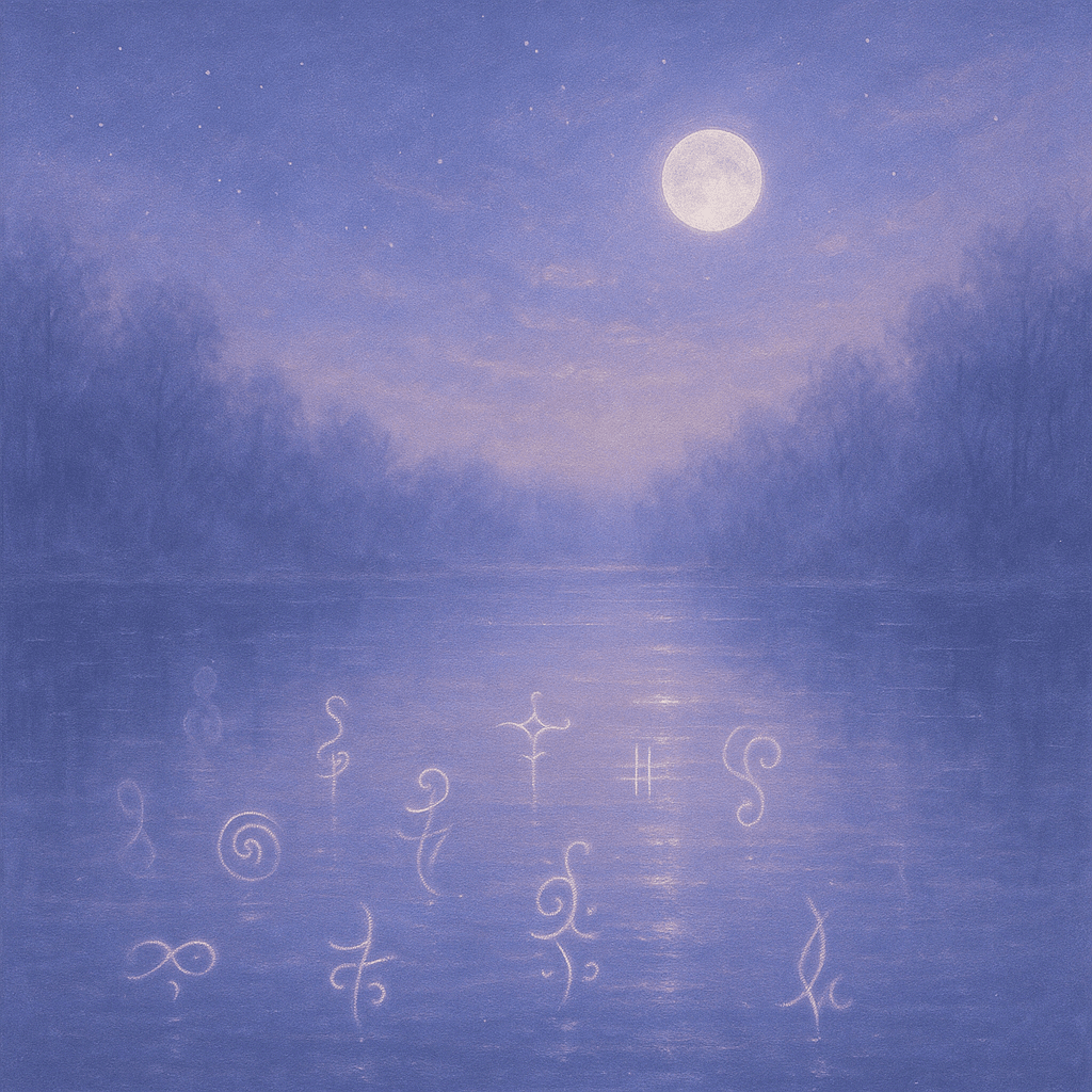light language on water
