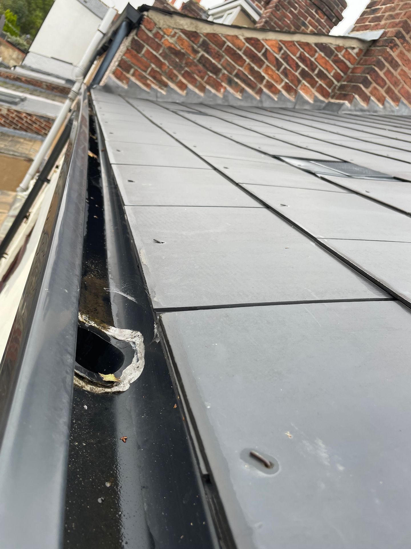 Clear gutters with no blockages ready to do their job