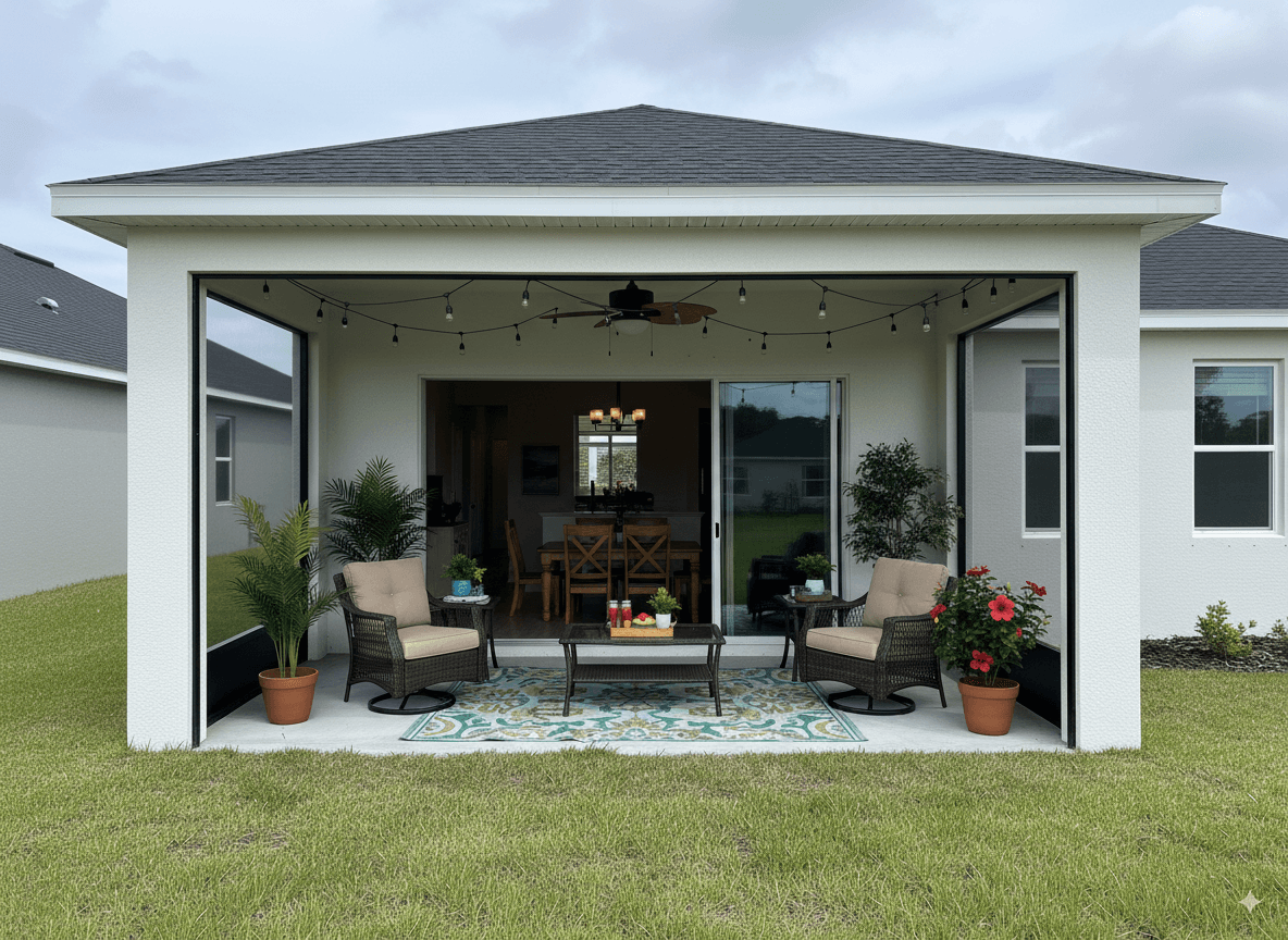 Lanai enclosure by Elevat3it Screen Repair