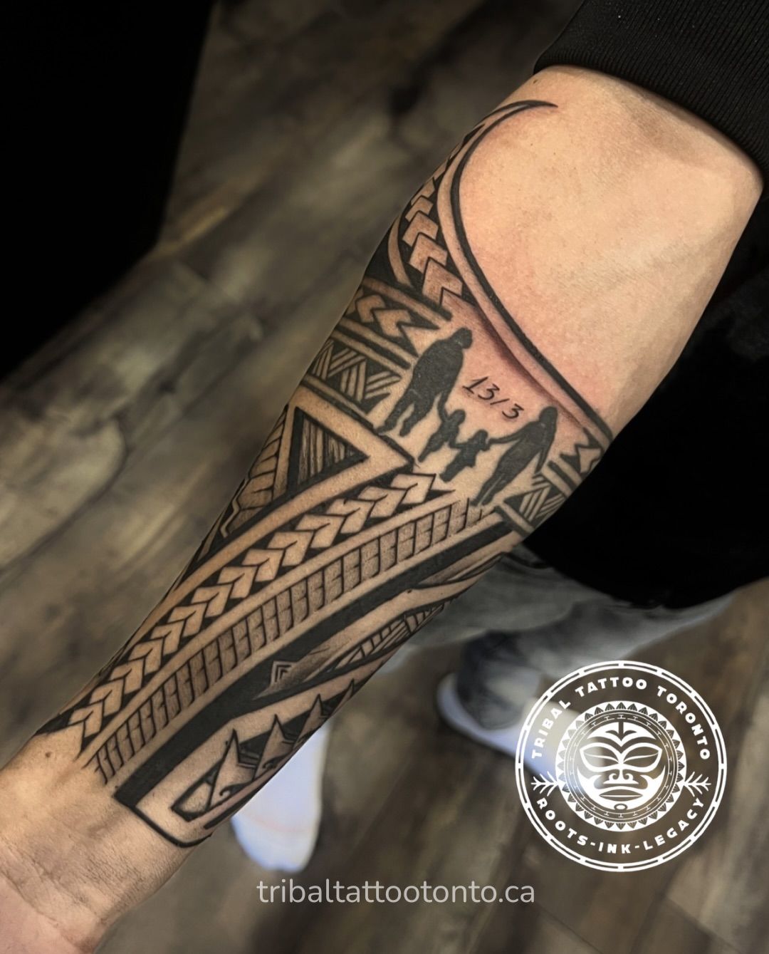 100% freehand tribal sleeve tattoo by Tribal Tattoo Toronto, no stencil Polynesian tribal design 100% freehand tribal sleeve tattoo by Tribal Tattoo Toronto, no stencil Polynesian tribal design