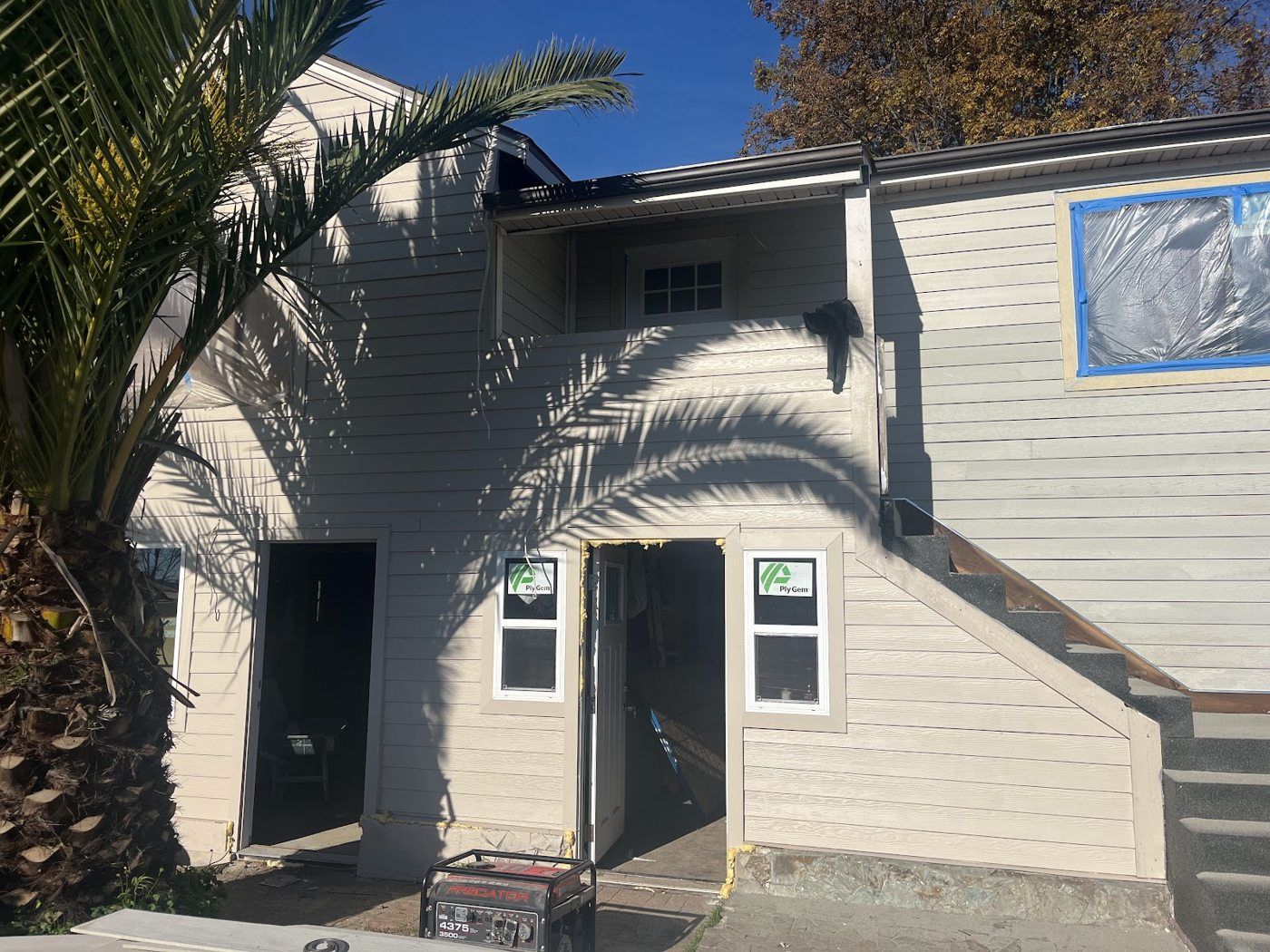 Vallejo project, photo 14: New exterior openings during construction