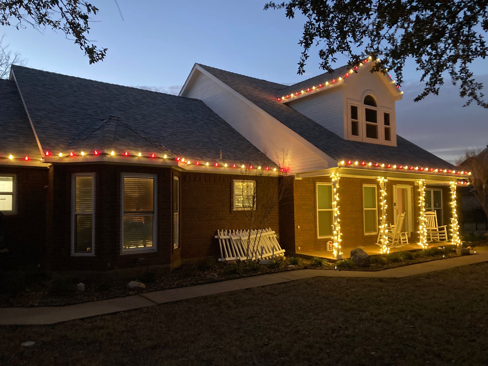 christmas lights installation