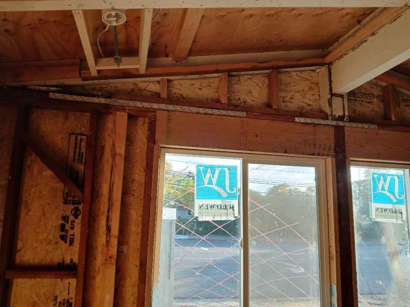 Concord project, photo 10: Window opening and framing work