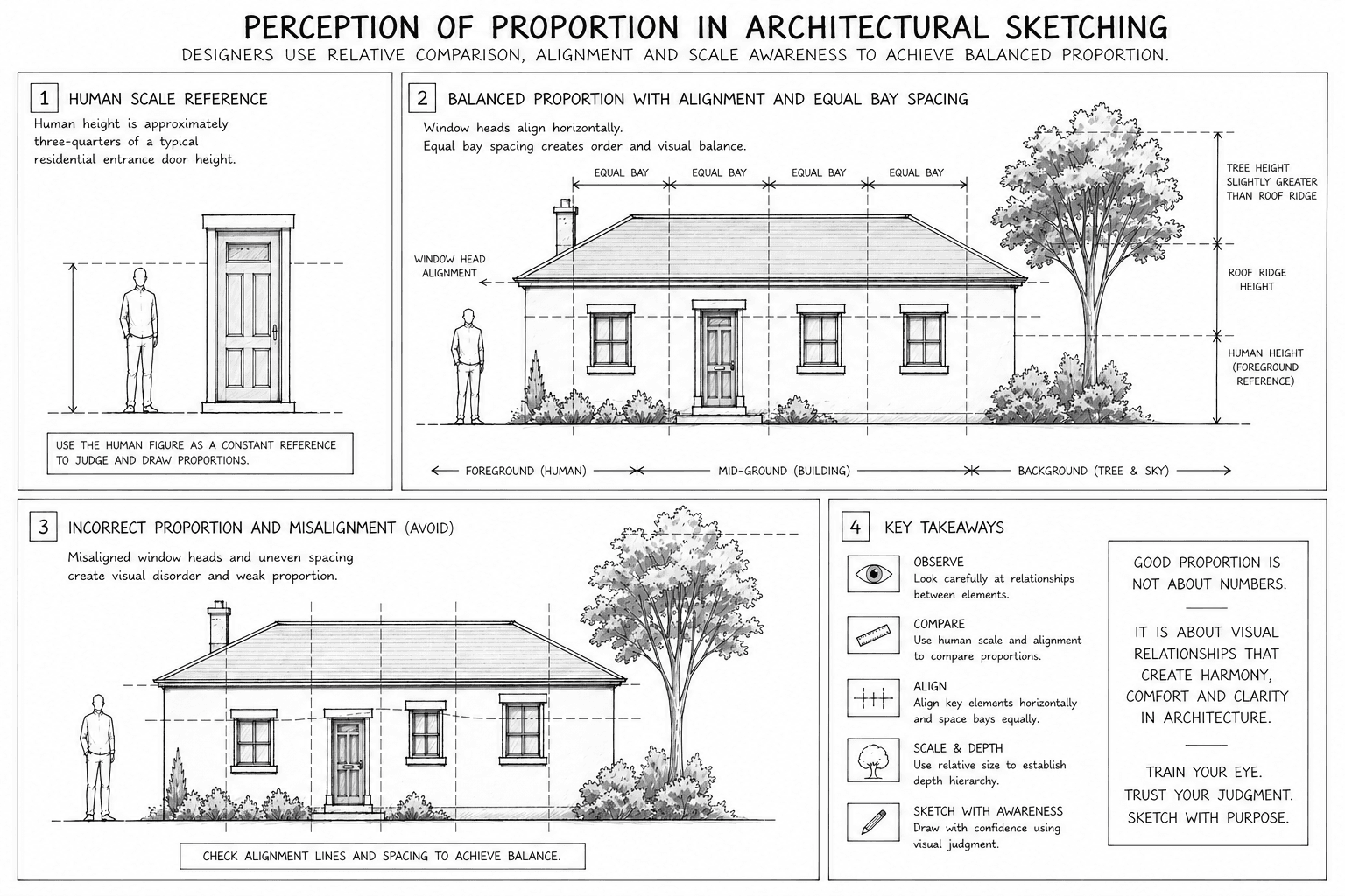 Perception Of Proportion In Architectural Sketching
