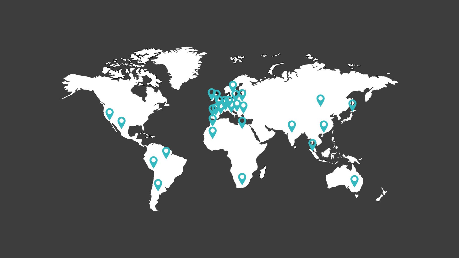 ENEX global offices world map