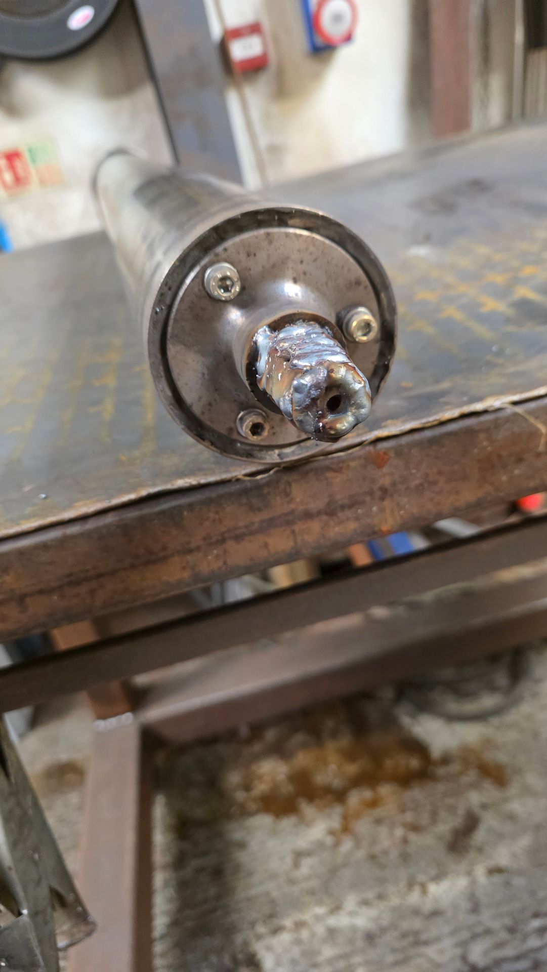 Welding shalft, roller repair, emergency repair