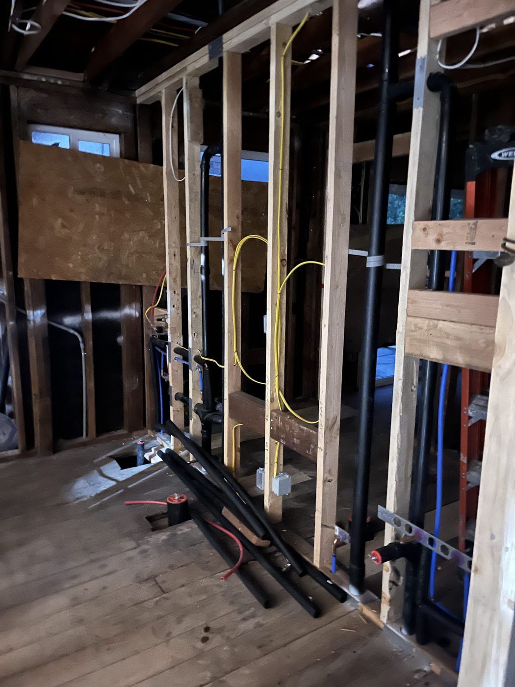Fremont project, photo 13: Building-system rough-in