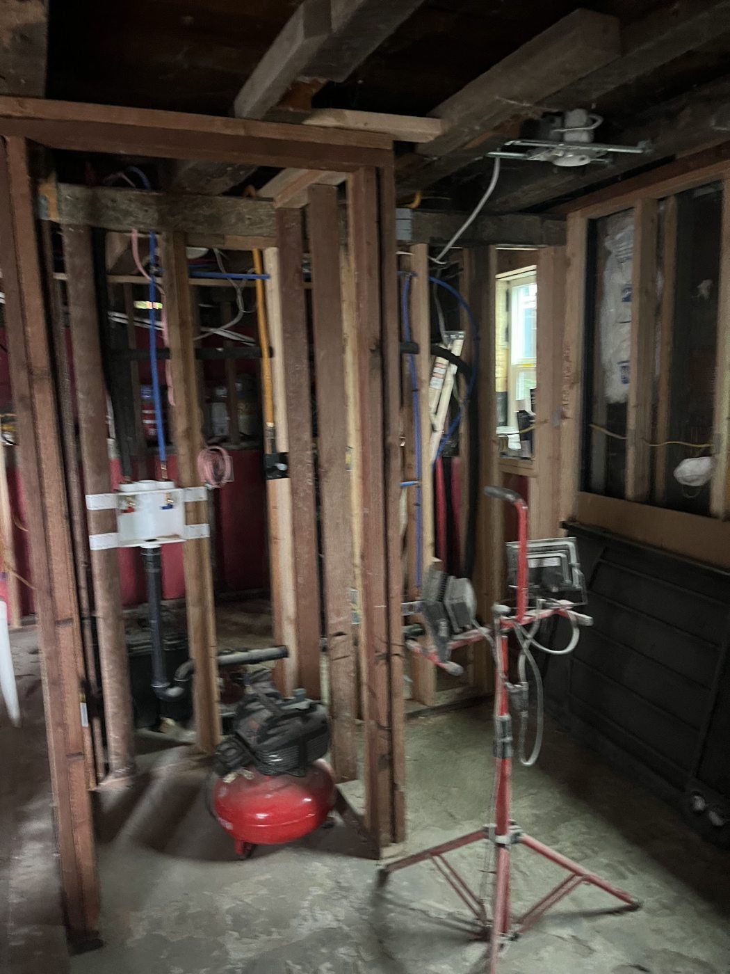 Vallejo project, photo 12: Building-system rough-in