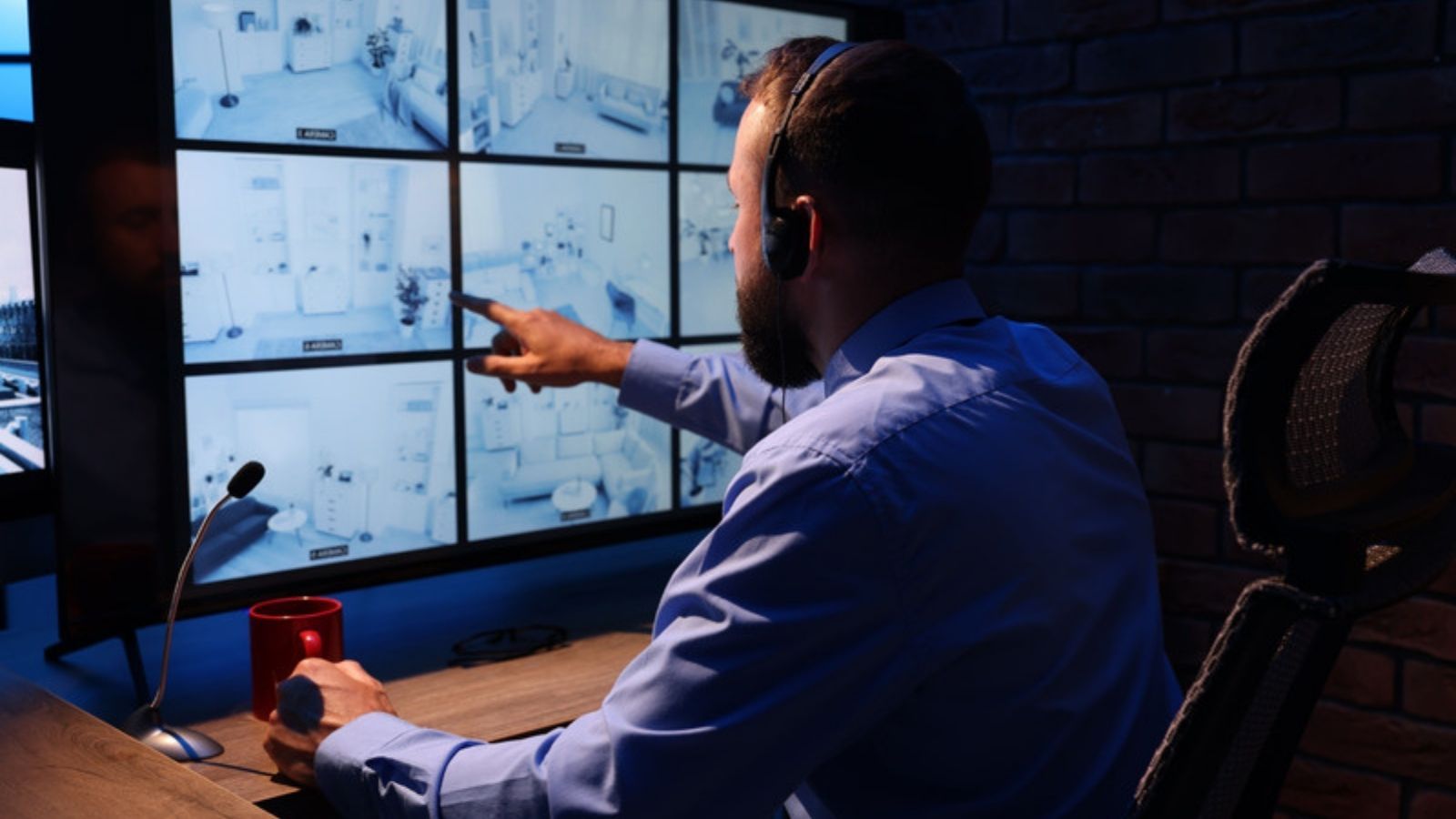 Security expert watching camera screens, The Small Businesses I've Seen Beat a Cyber Attack