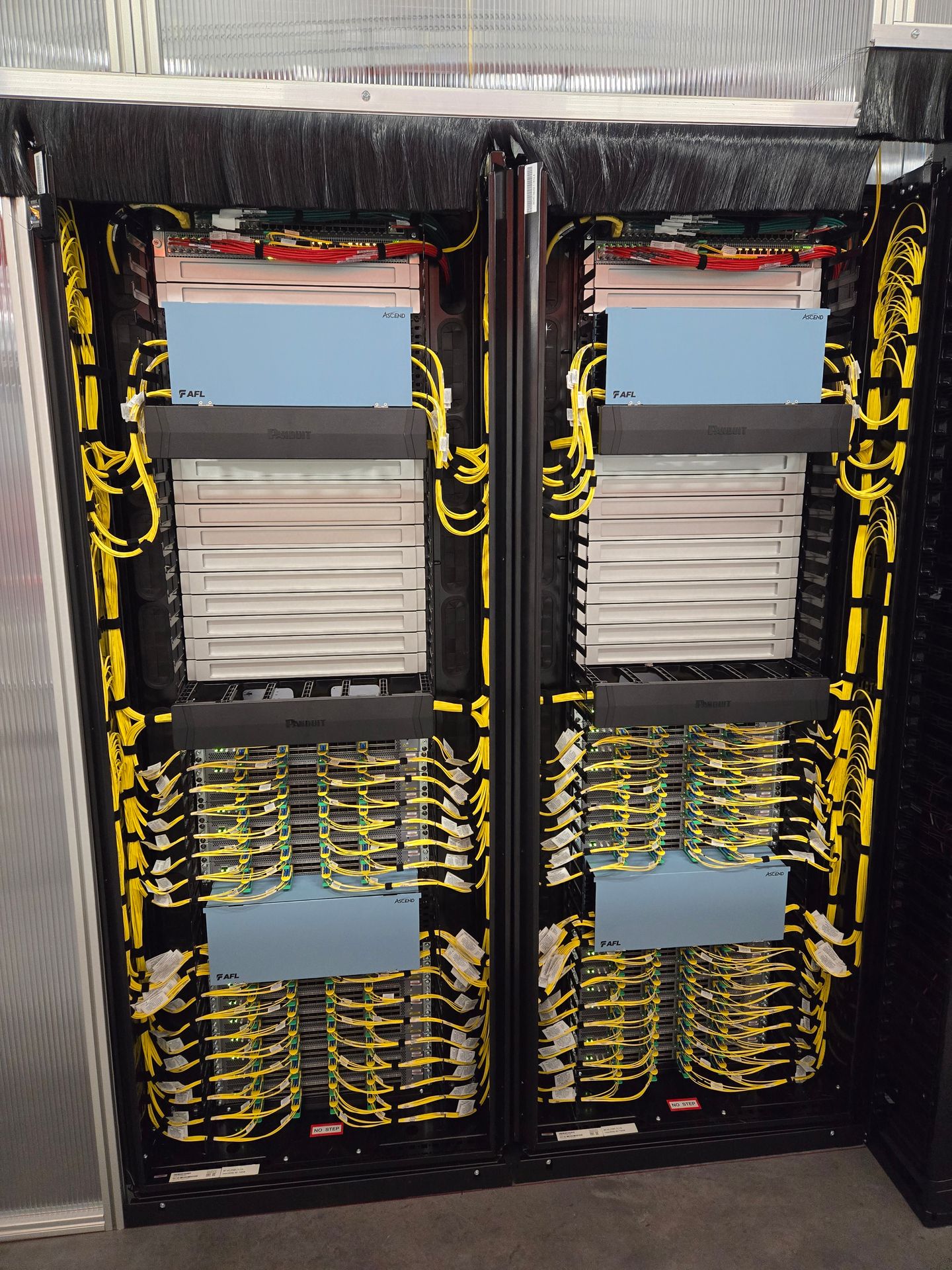 Precision
  fiber cabling work by V&V Technology