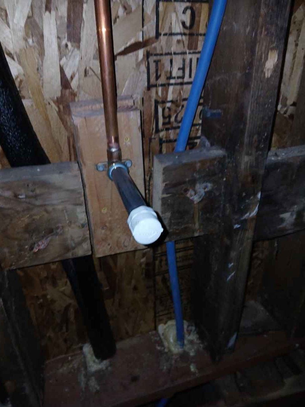 Concord project, photo 12: Plumbing rough-in