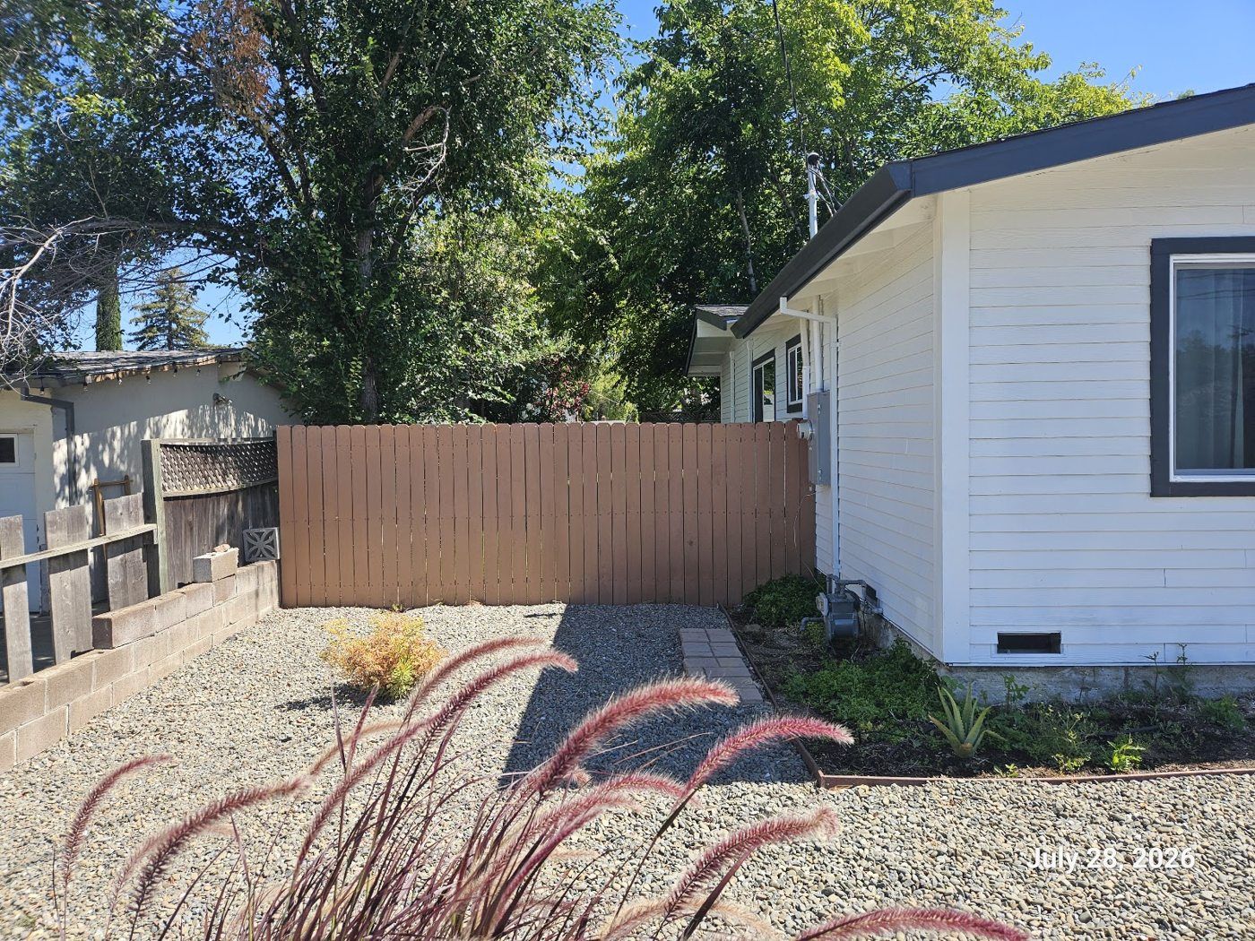 Concord project, photo 24: Completed yard and fencing
