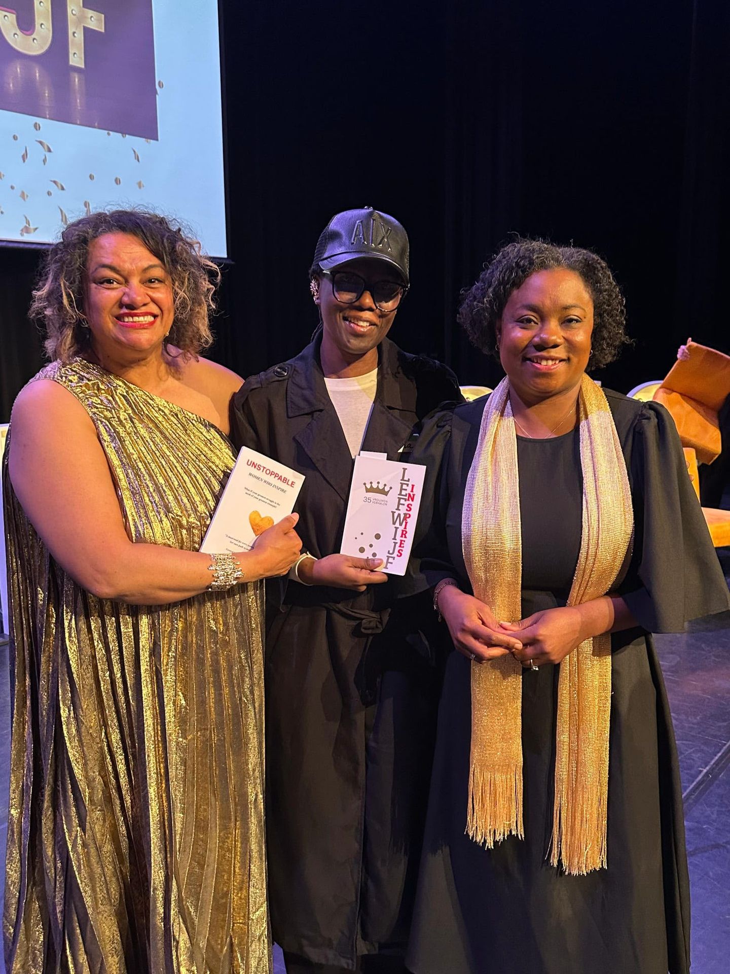 Clara Opoku, Araya Sumter en Lucinda Douglas op Lefwijf Live