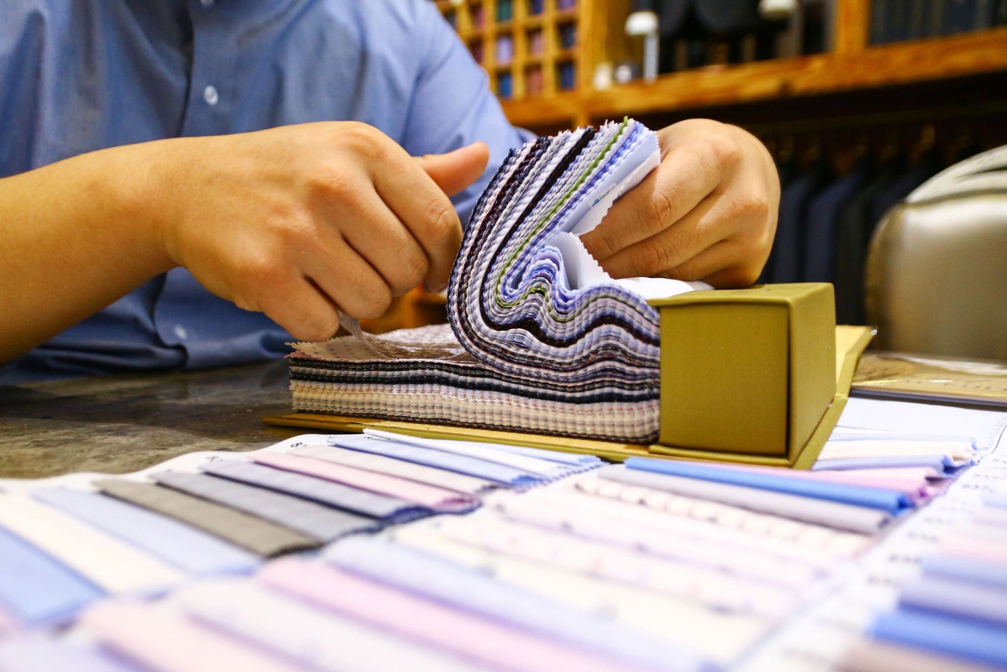 shirt fabric selection