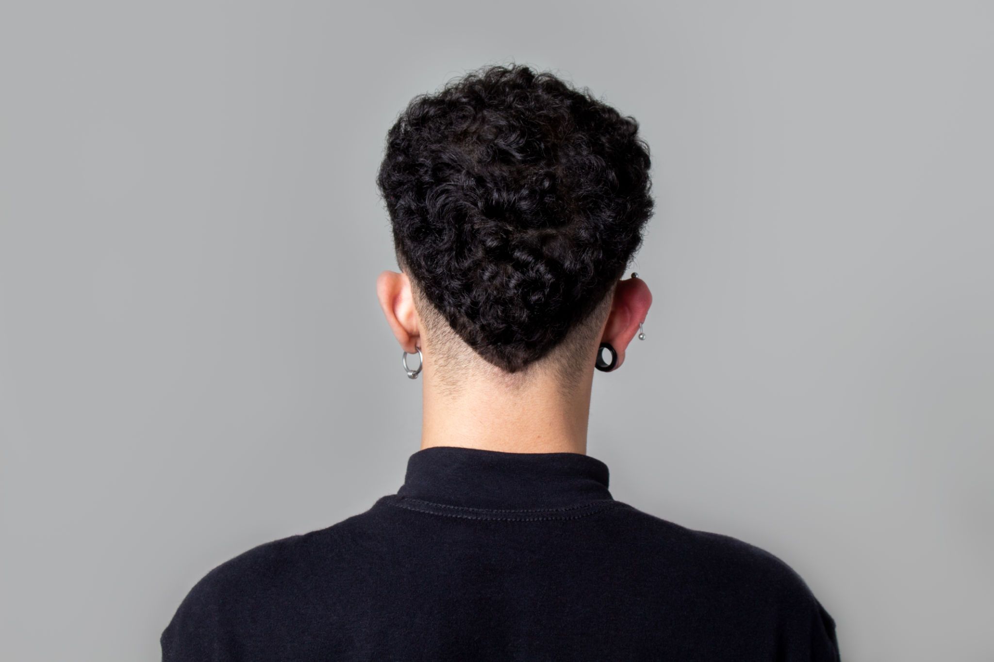 curly hair taper