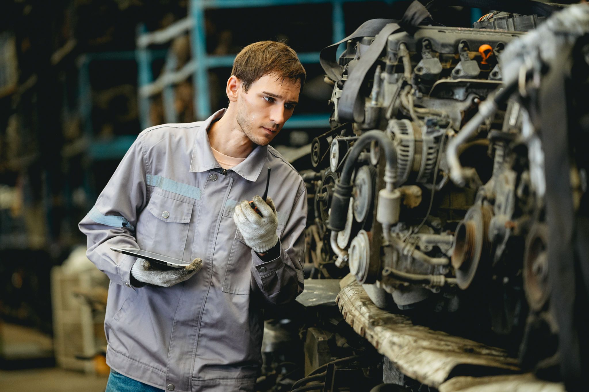 technician inspecting