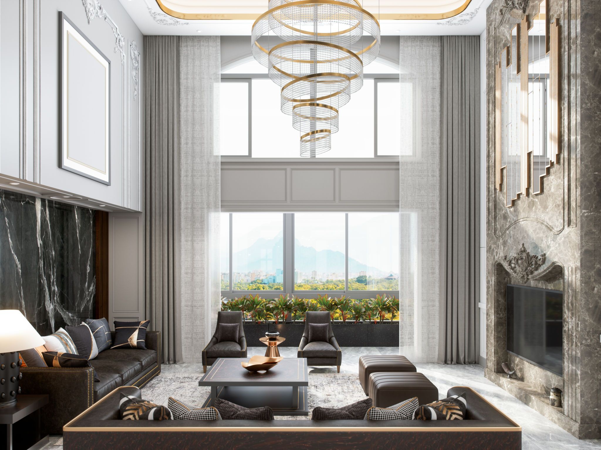 luxury villa interior