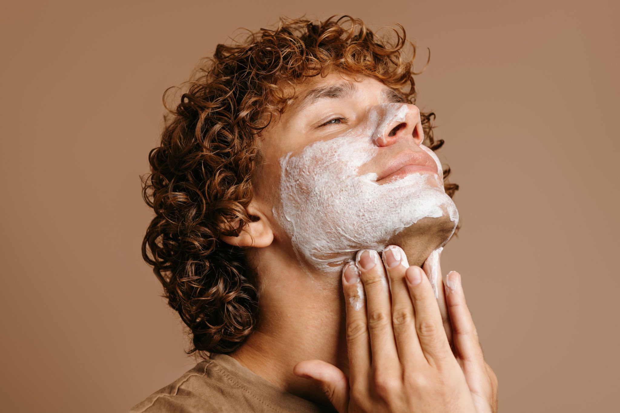 man grooming routine