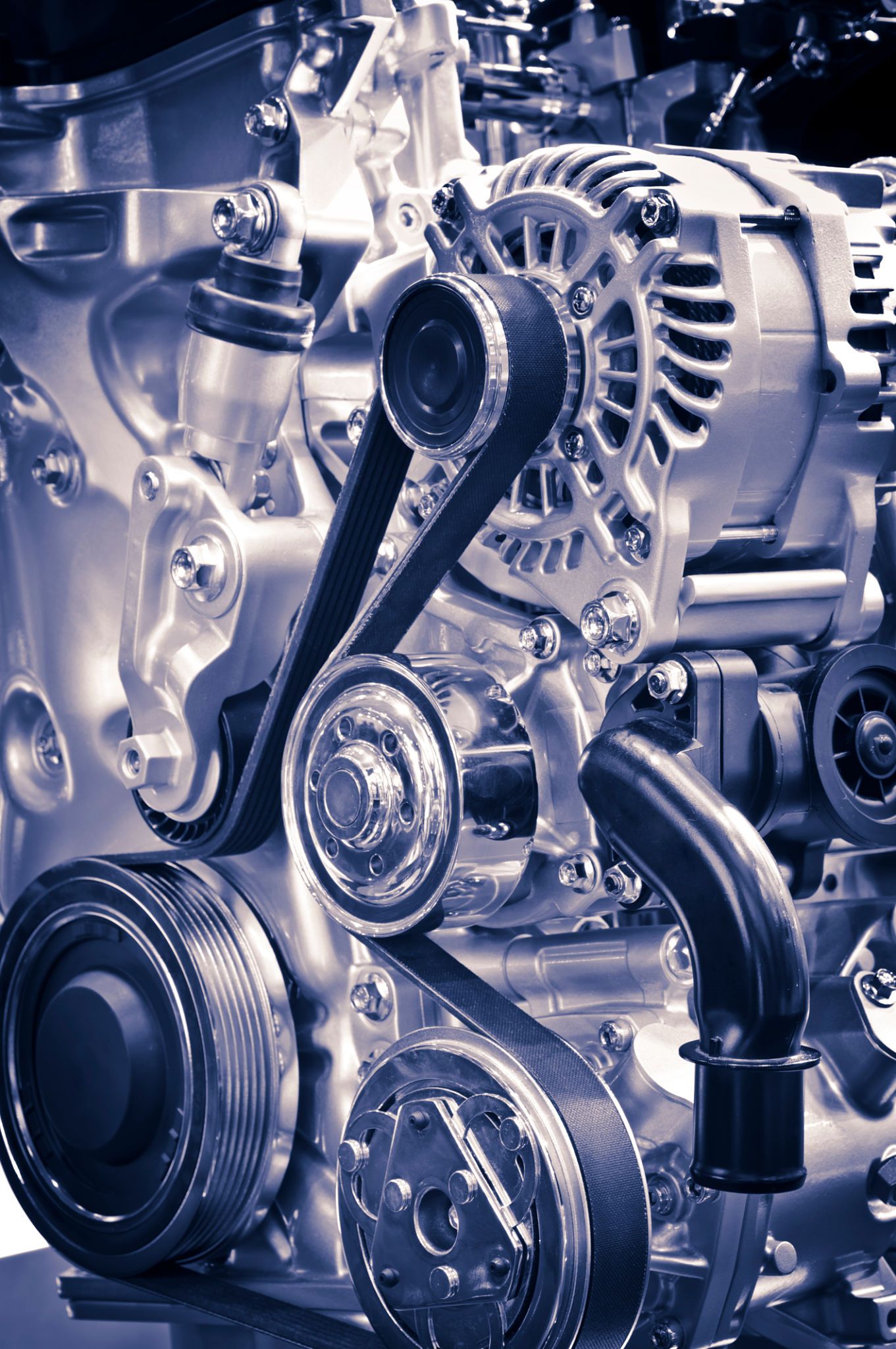car engine closeup