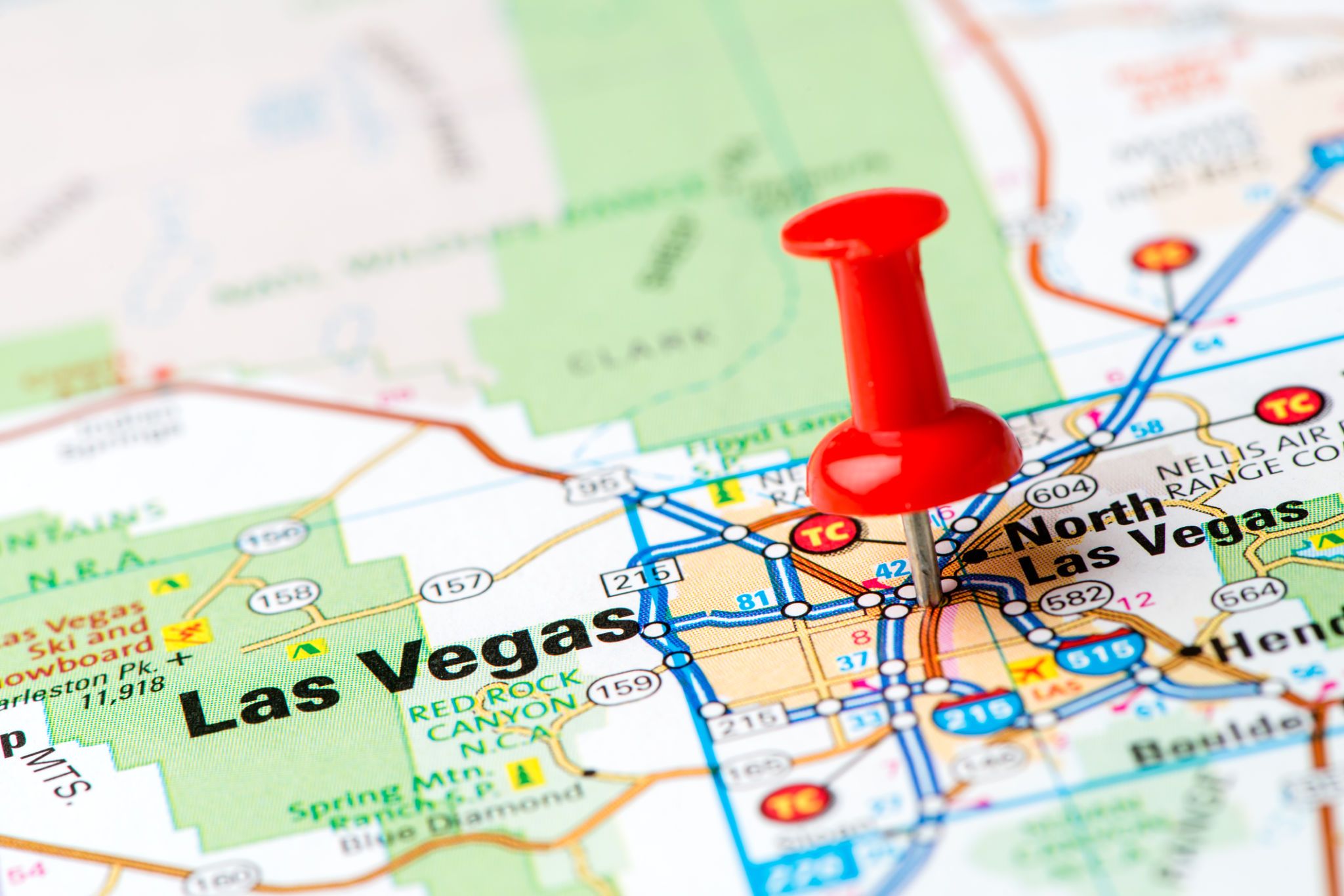 las vegas map