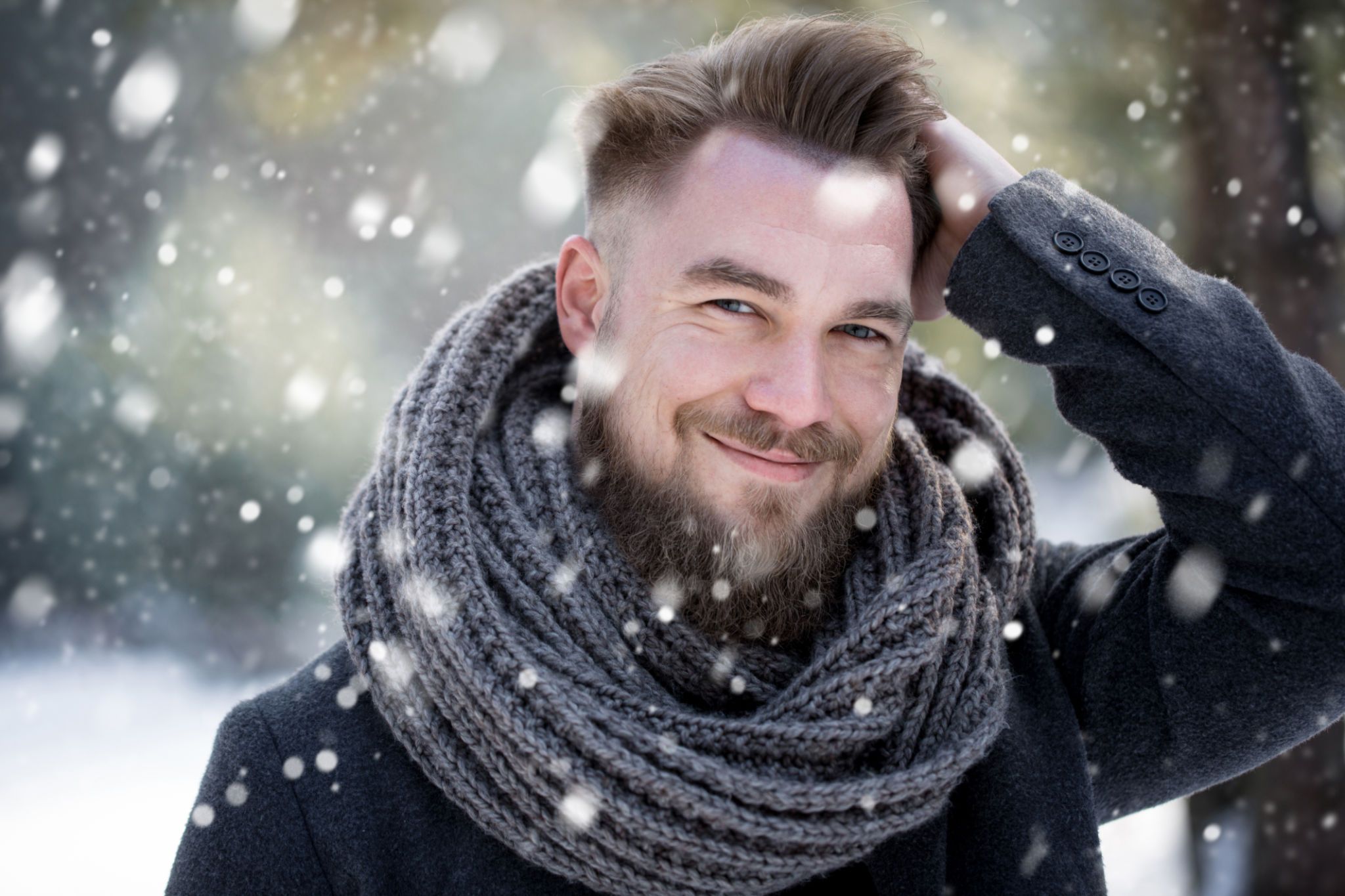 homme coiffure hiver