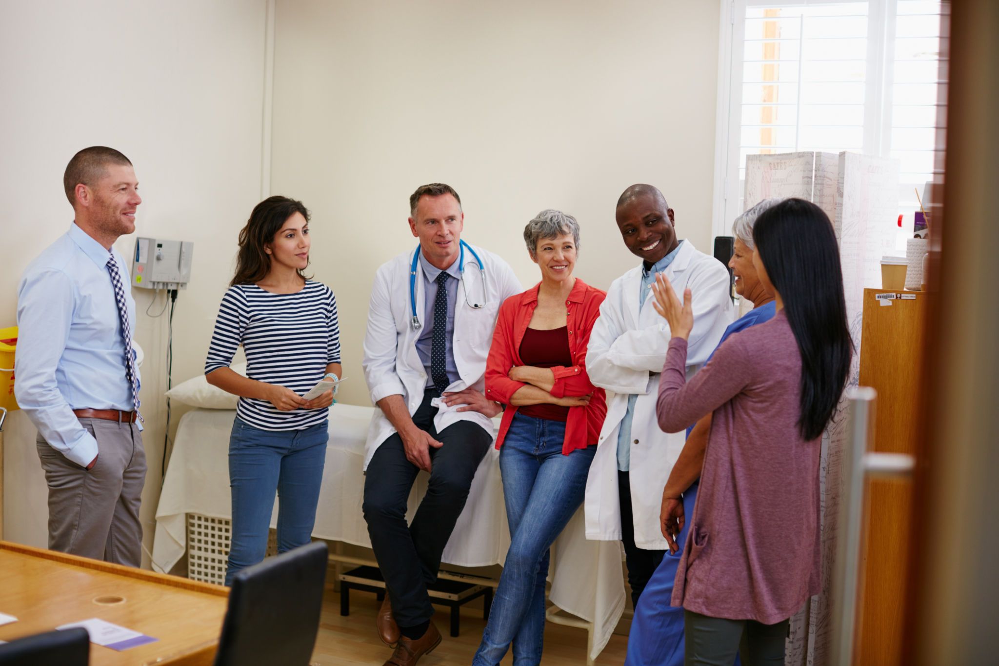 diverse patients hospital