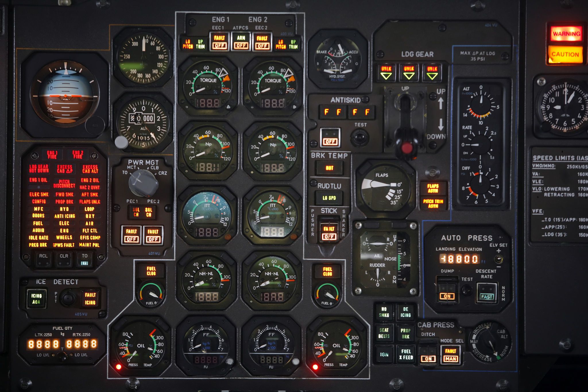 aircraft cockpit controls